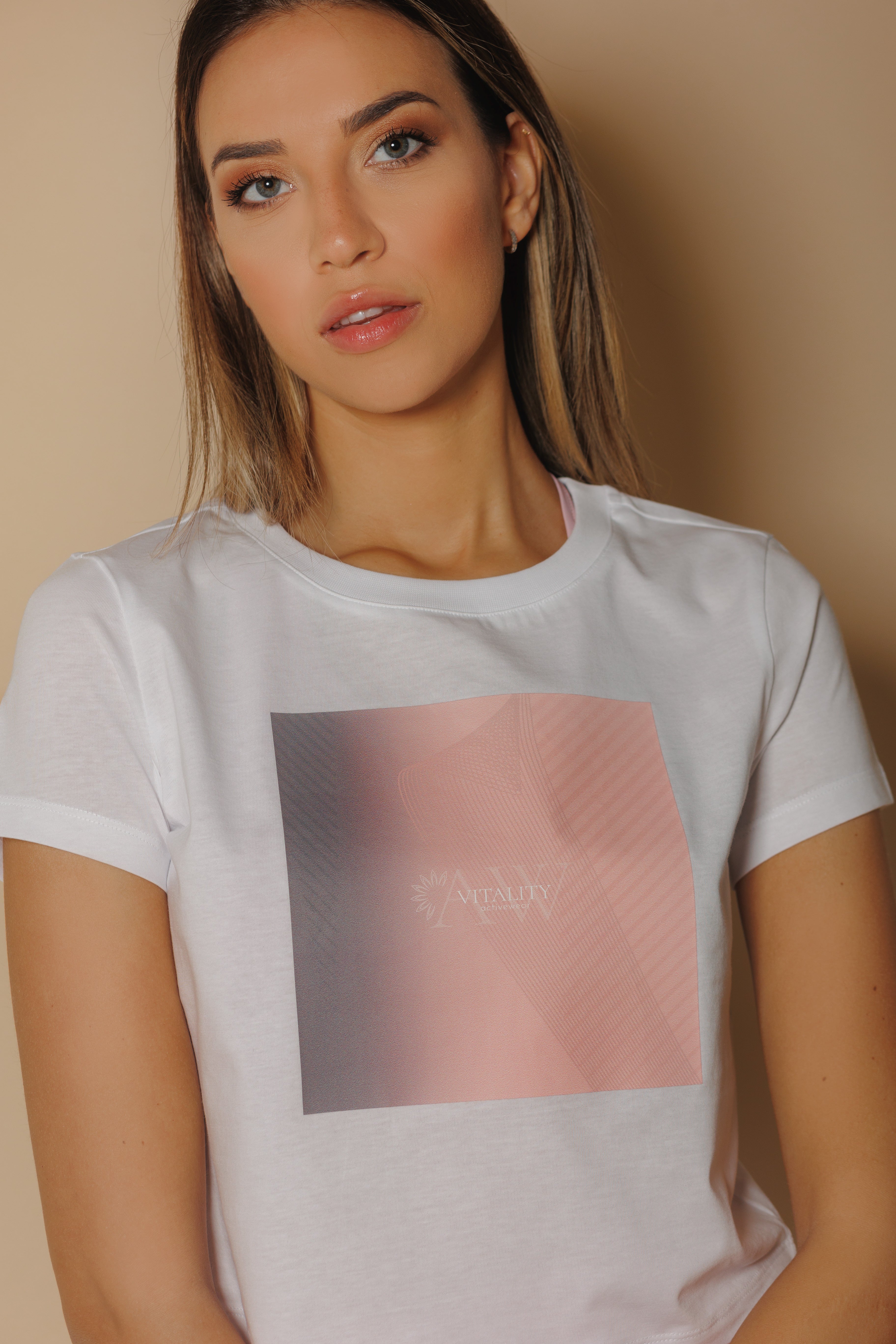 Дамска спортна тениска PINK & GREY