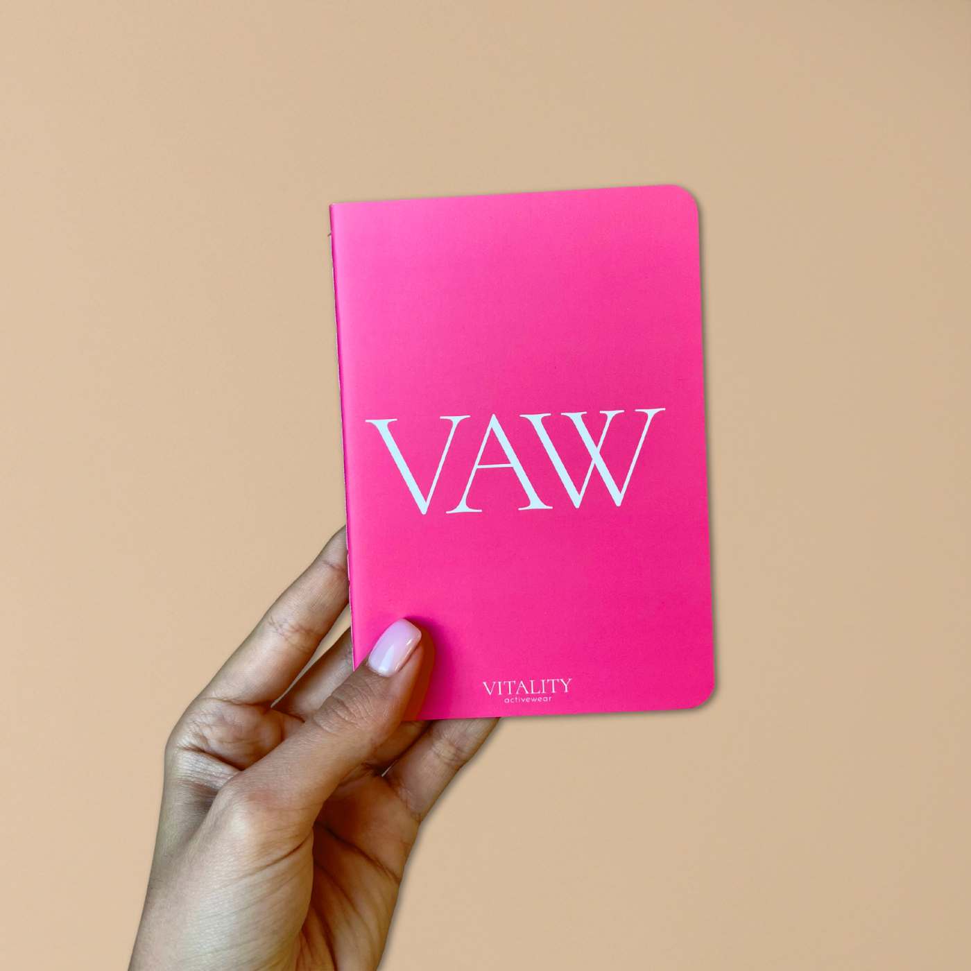 Розов мини тефтер VAW