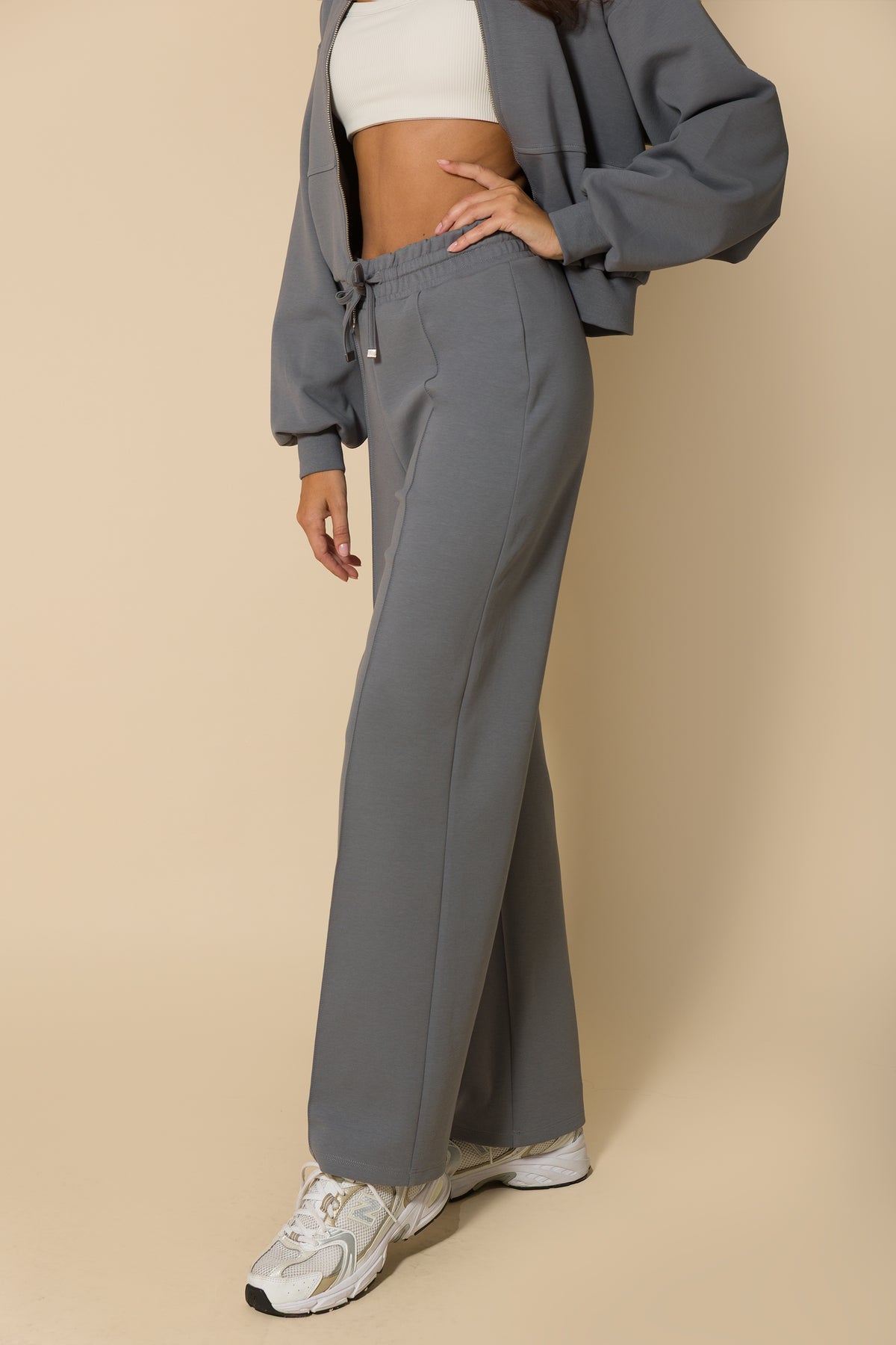 Дамско долнище с ръб SOFT GREY