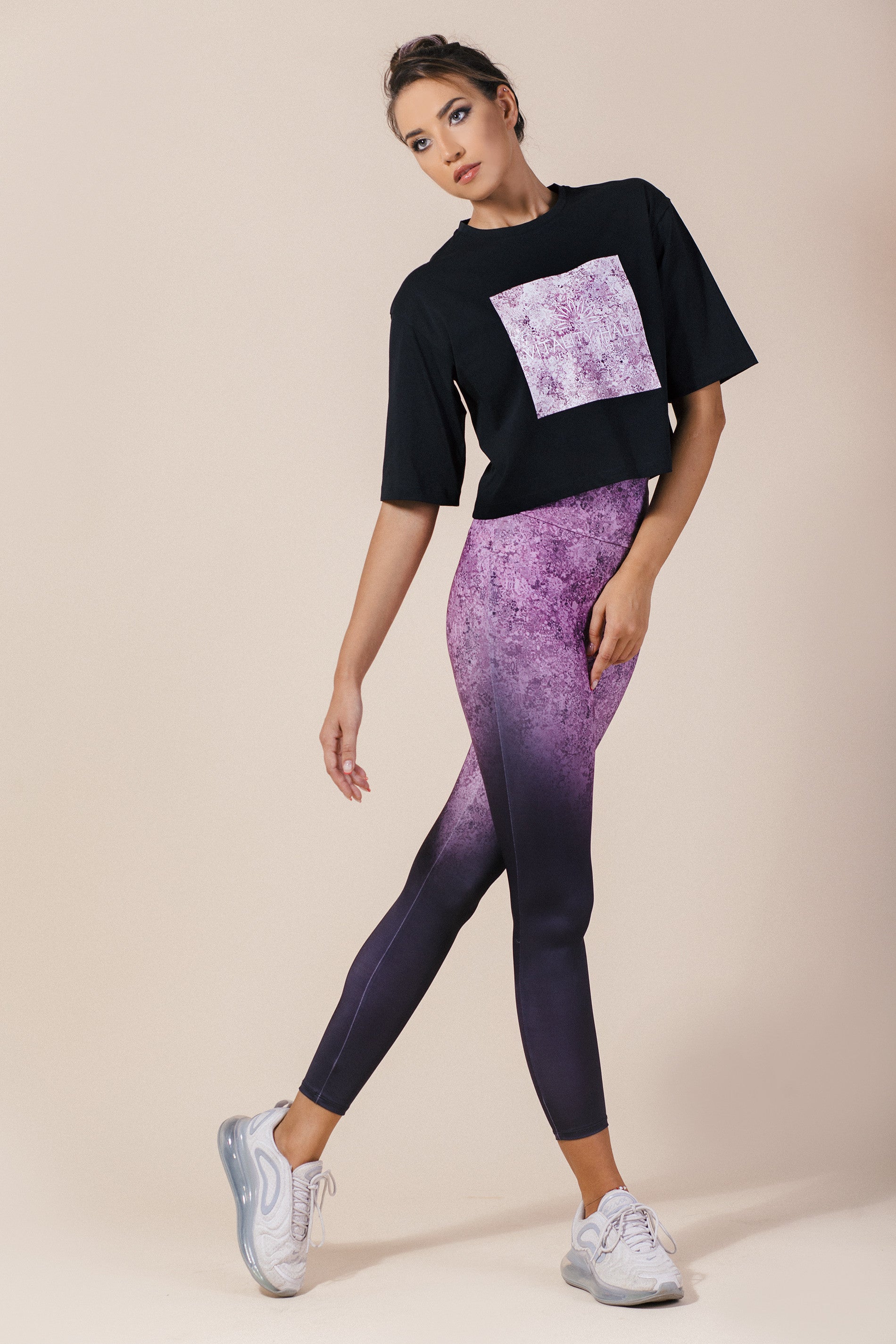 OUTLET дамска спортна тениска AMETHYST черно