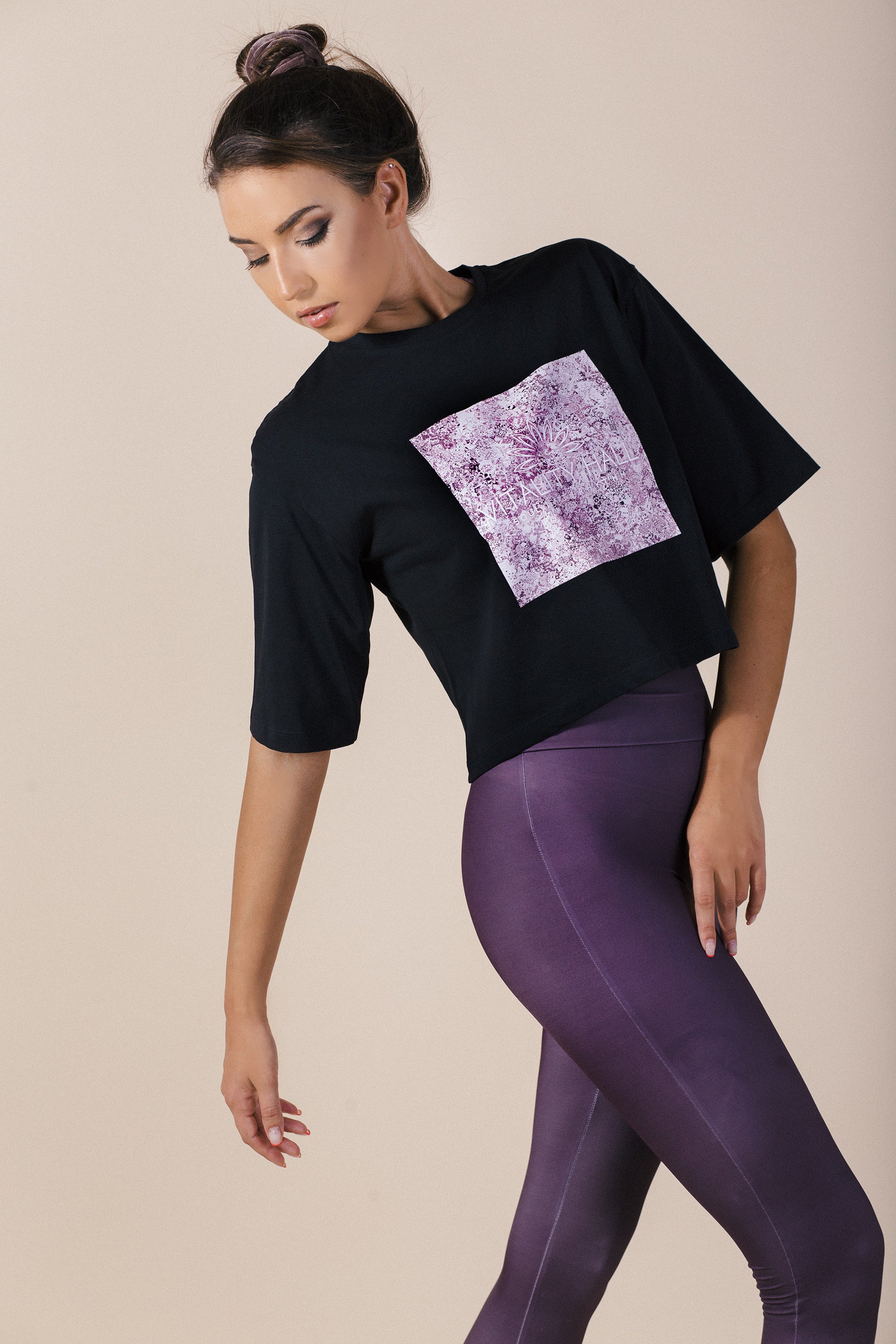 OUTLET дамска спортна тениска AMETHYST черно