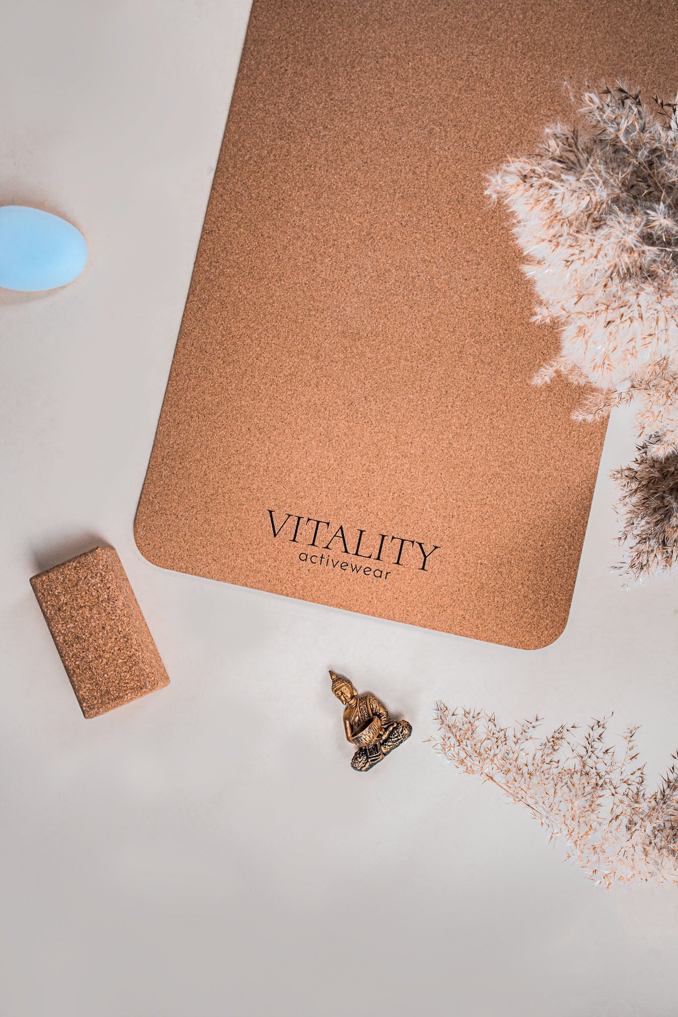 Постелка за йога VITALITY коркова