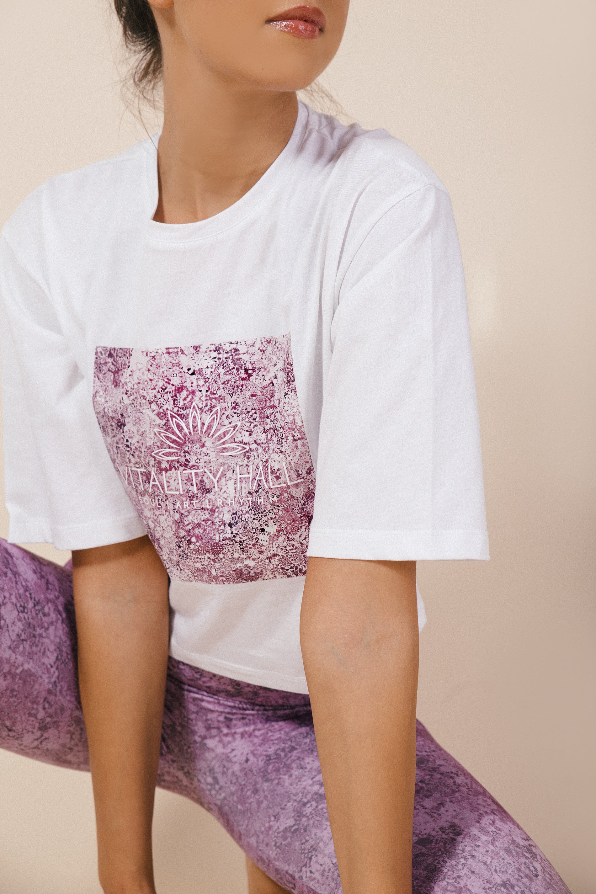 OUTLET дамска спортна тениска AMETHYST бяло