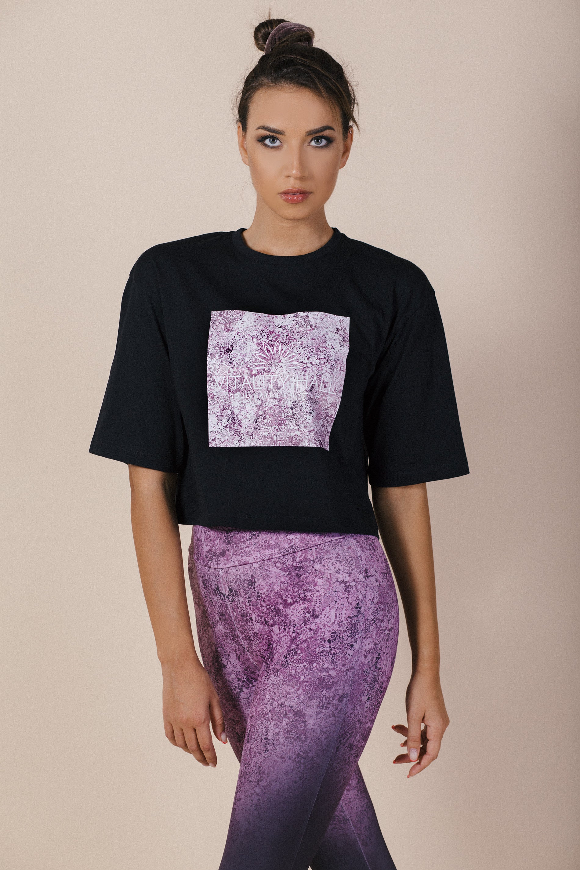 OUTLET дамска спортна тениска AMETHYST черно