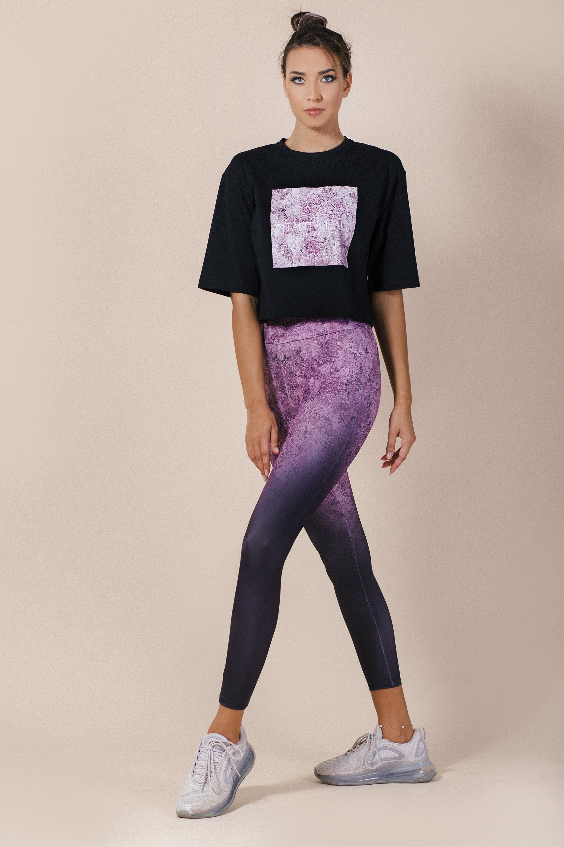 OUTLET дамска спортна тениска AMETHYST черно