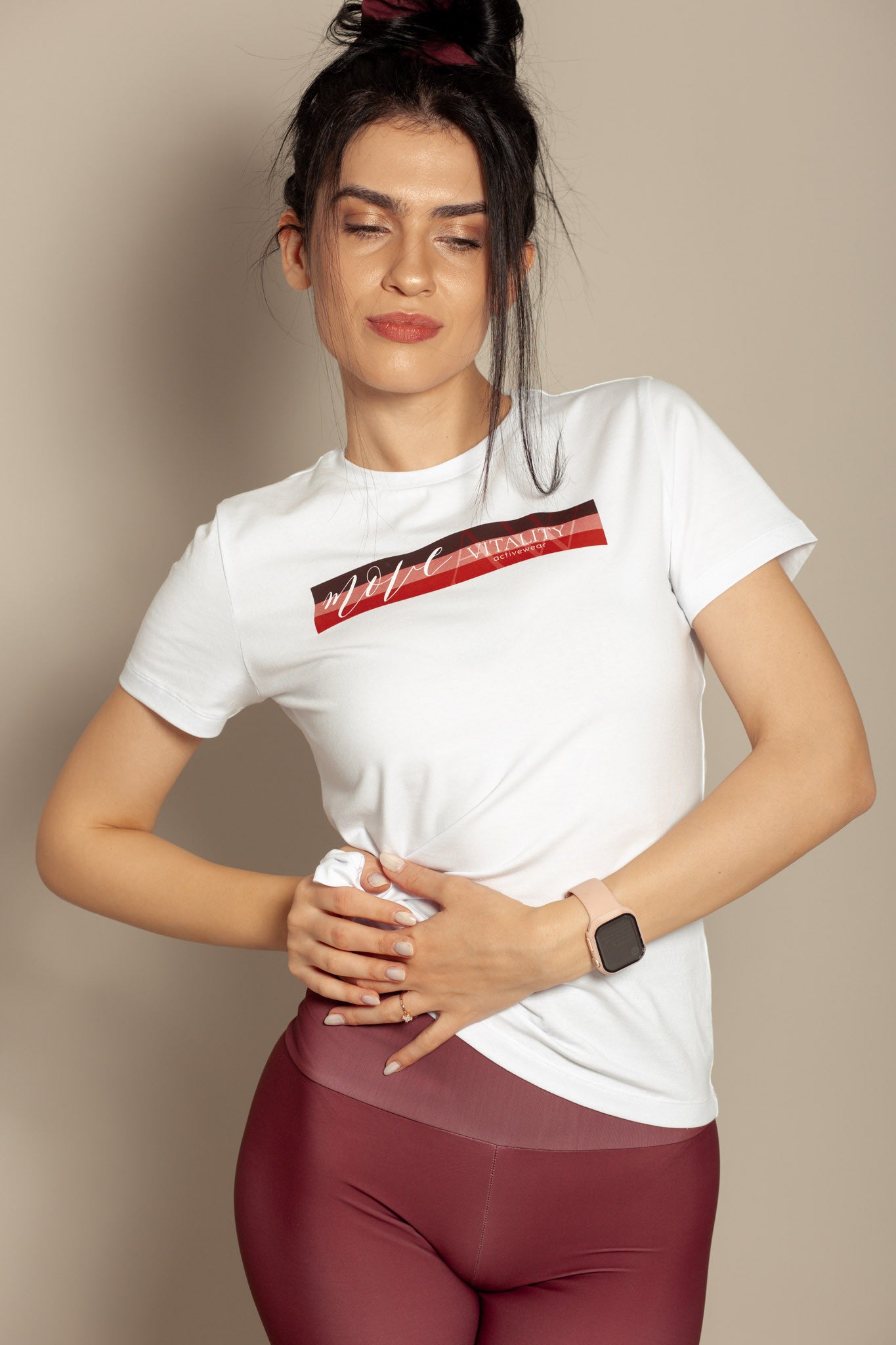 OUTLET дамска спортна тениска MOVE бордо