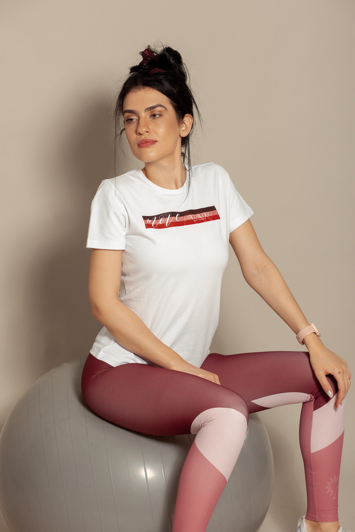 OUTLET дамска спортна тениска MOVE бордо
