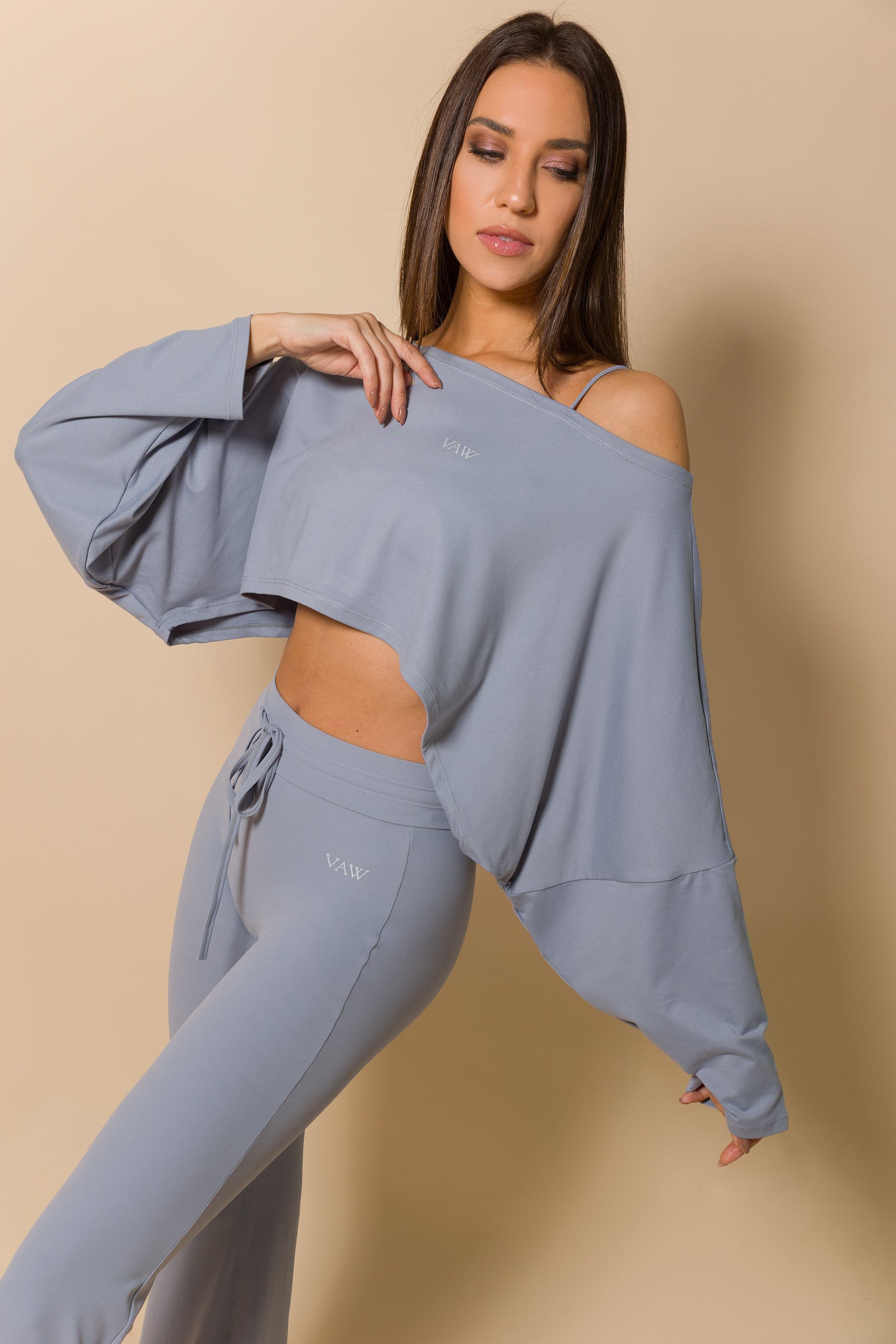 Дамска къса блуза BLUE