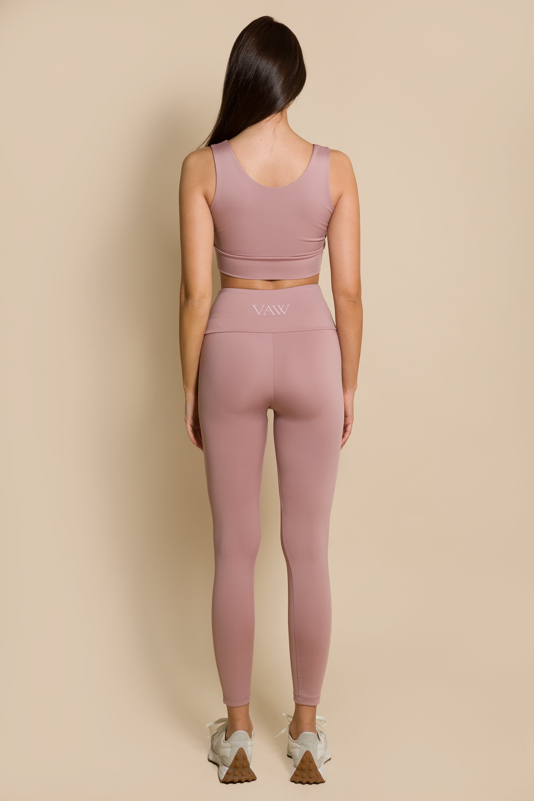 Дамски спортен къс потник DUSTY PINK