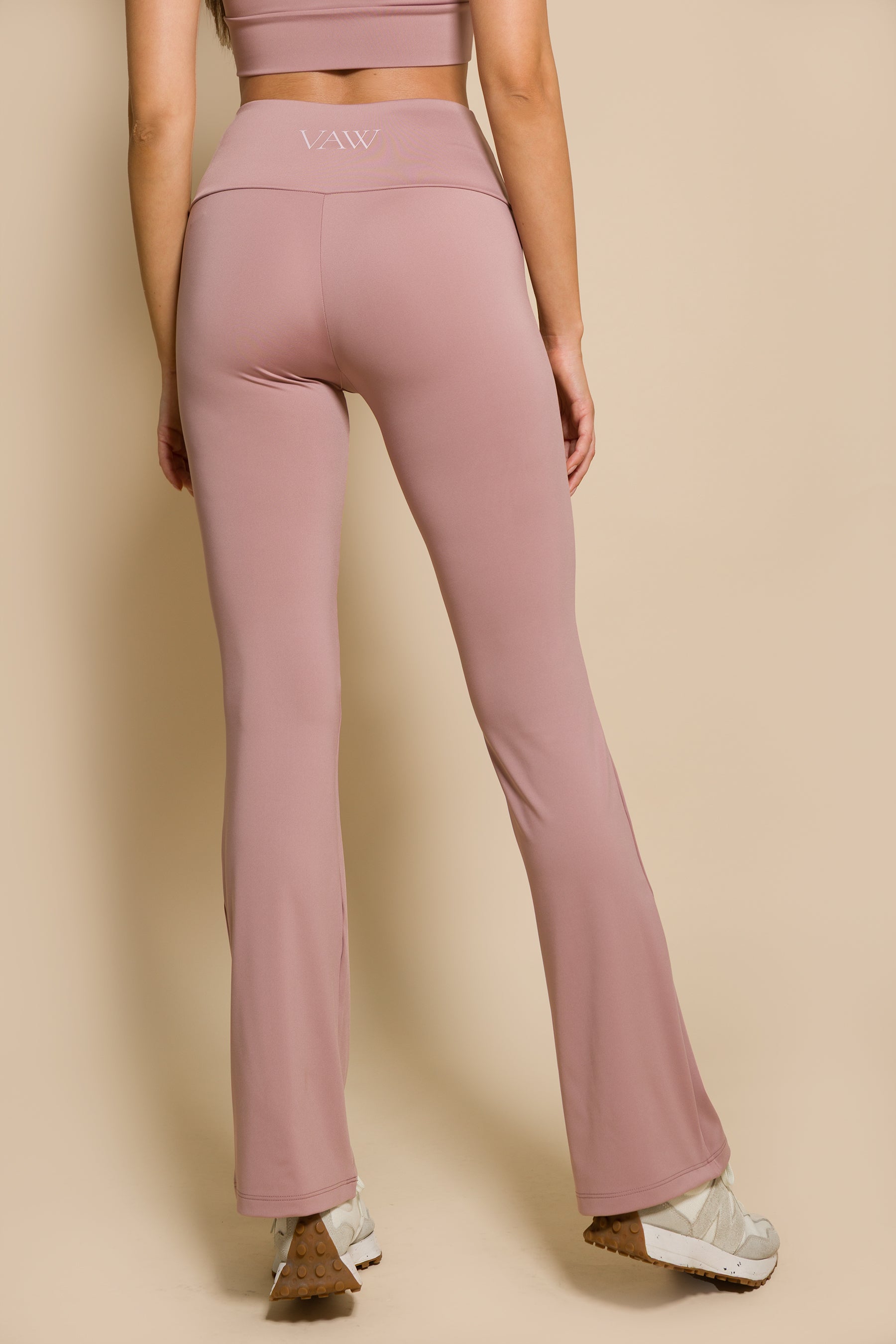 Дамски разкроен спортен клин DUSTY PINK